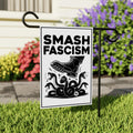 FIGHT FASCISM Garden Flag, 12x18 Inch Double Sided, Democracy Not Oligarchy, Anti-Trump Flag, Resist Racism, Resist Fascism
