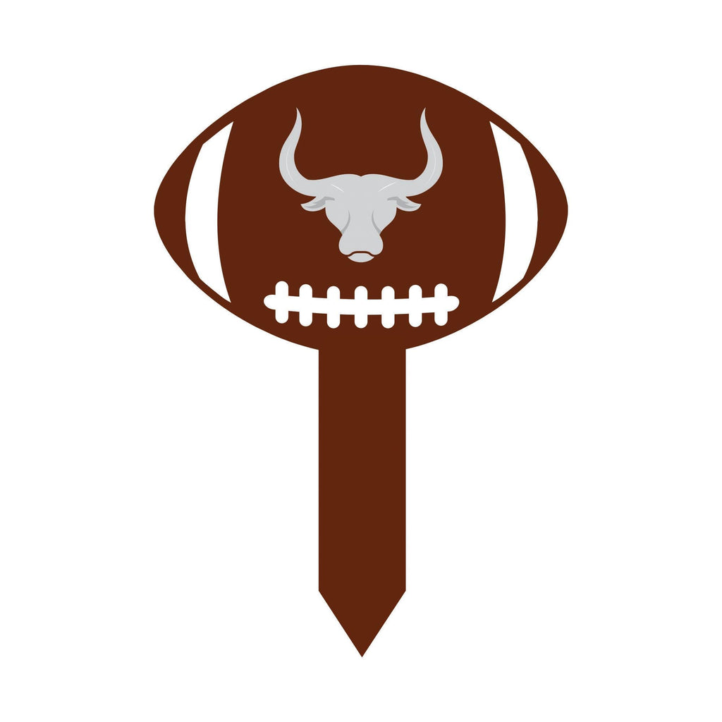 Custom Mascot Aluminum Yard Sign 10x14, Rust-Free Personalized Metal Lawn Sign Integrated Stake, School Spirit Day Football Sports Decor