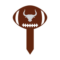 Custom Mascot Aluminum Yard Sign 10x14, Rust-Free Personalized Metal Lawn Sign Integrated Stake, School Spirit Day Football Sports Decor