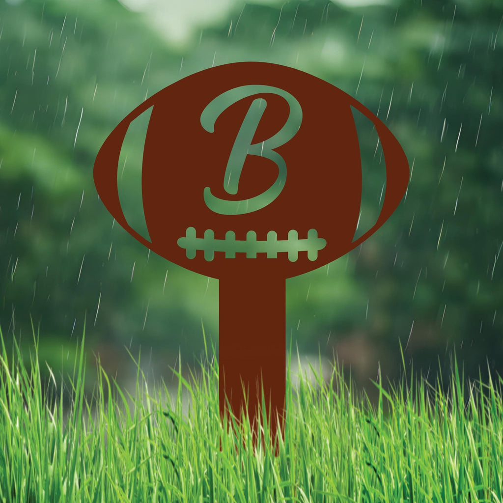 Custom Mascot Aluminum Yard Sign 10x14, Rust-Free Personalized Metal Lawn Sign Integrated Stake, School Spirit Day Football Sports Decor