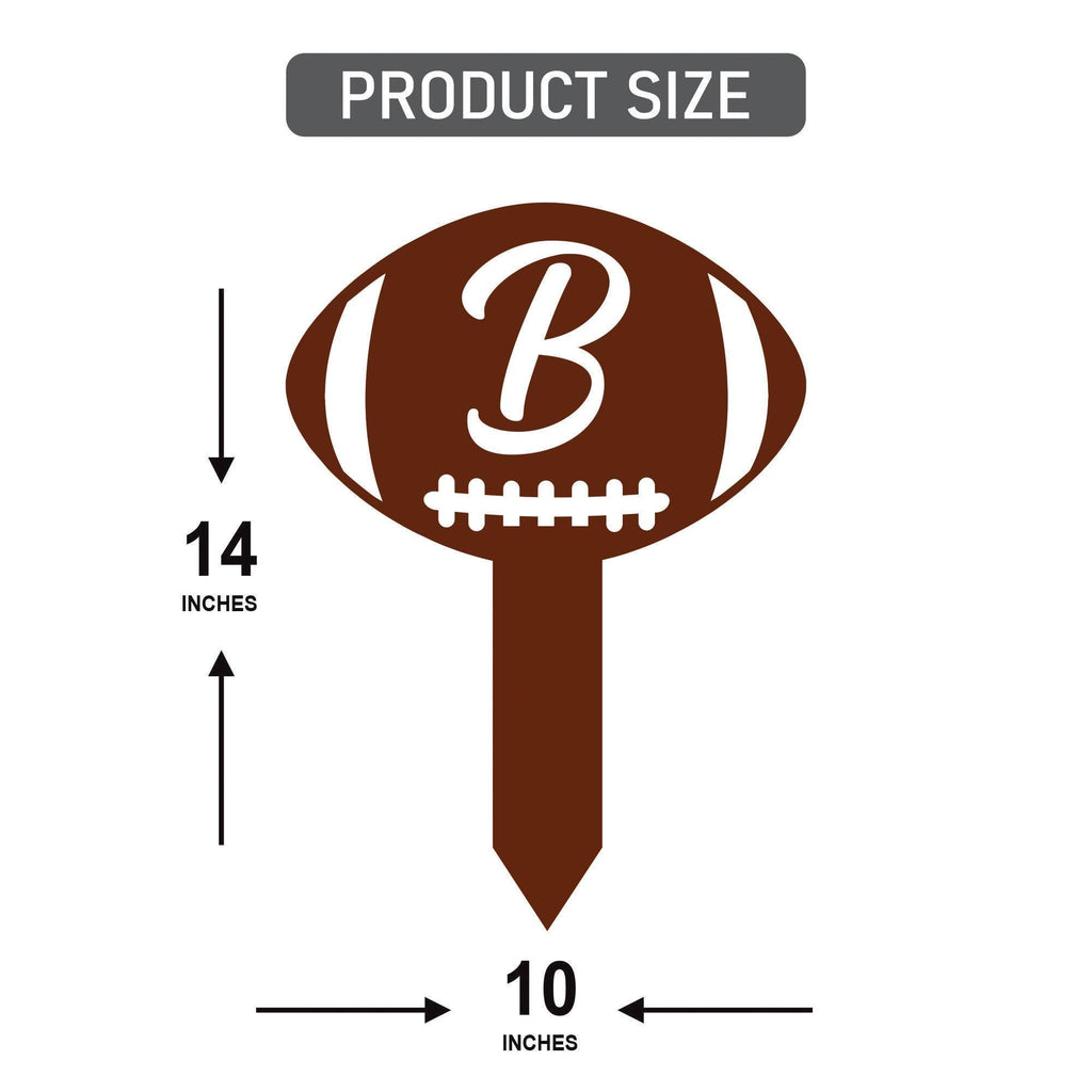 Custom Mascot Aluminum Yard Sign 10x14, Rust-Free Personalized Metal Lawn Sign Integrated Stake, School Spirit Day Football Sports Decor
