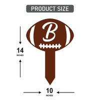 Custom Mascot Aluminum Yard Sign 10x14, Rust-Free Personalized Metal Lawn Sign Integrated Stake, School Spirit Day Football Sports Decor