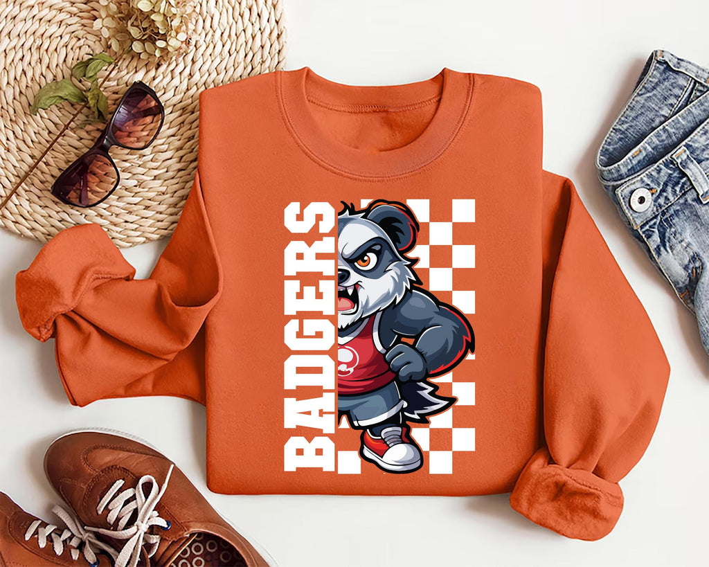 Custom School Spirit Sweatshirt, Personalized Mascot Shirt, School Spirit Wear Sweatshirt