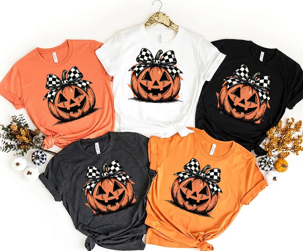Coquette Fall Shirt, Pumpkin Patch Bow Shirt, Autumn Coquette Tee