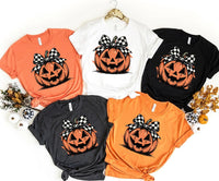 Coquette Fall Shirt, Pumpkin Patch Bow Shirt, Autumn Coquette Tee