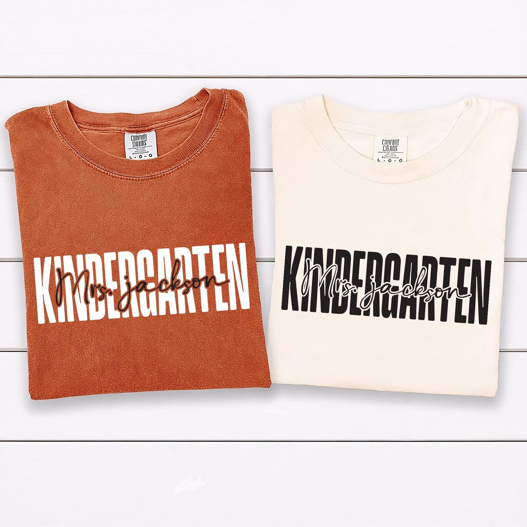 Teacher Shirt, Kindergarten Teacher Shirt, Fall Kindergarten Tee