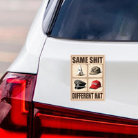 No Kings Protest Magnet, Democracy Not Oligarchy, Different Hat, Anti-Trump, Resist Racism, Resist Fascism Vehicle Magnet, 6" x 4.5"