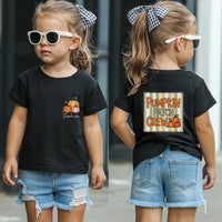 Personalized Pumpkin Patch Crew Shirt, Kids Fall Outfit Shirt, Thanksgiving Shirt, Pumpkin Pie Shirt, Toddler Cute Pumpkin Shirt, Front Back