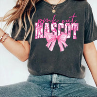 Custom Pink Out Mascot Shirt, Breast Cancer Awareness Game Day Shirt, Custom School Spirit Tee