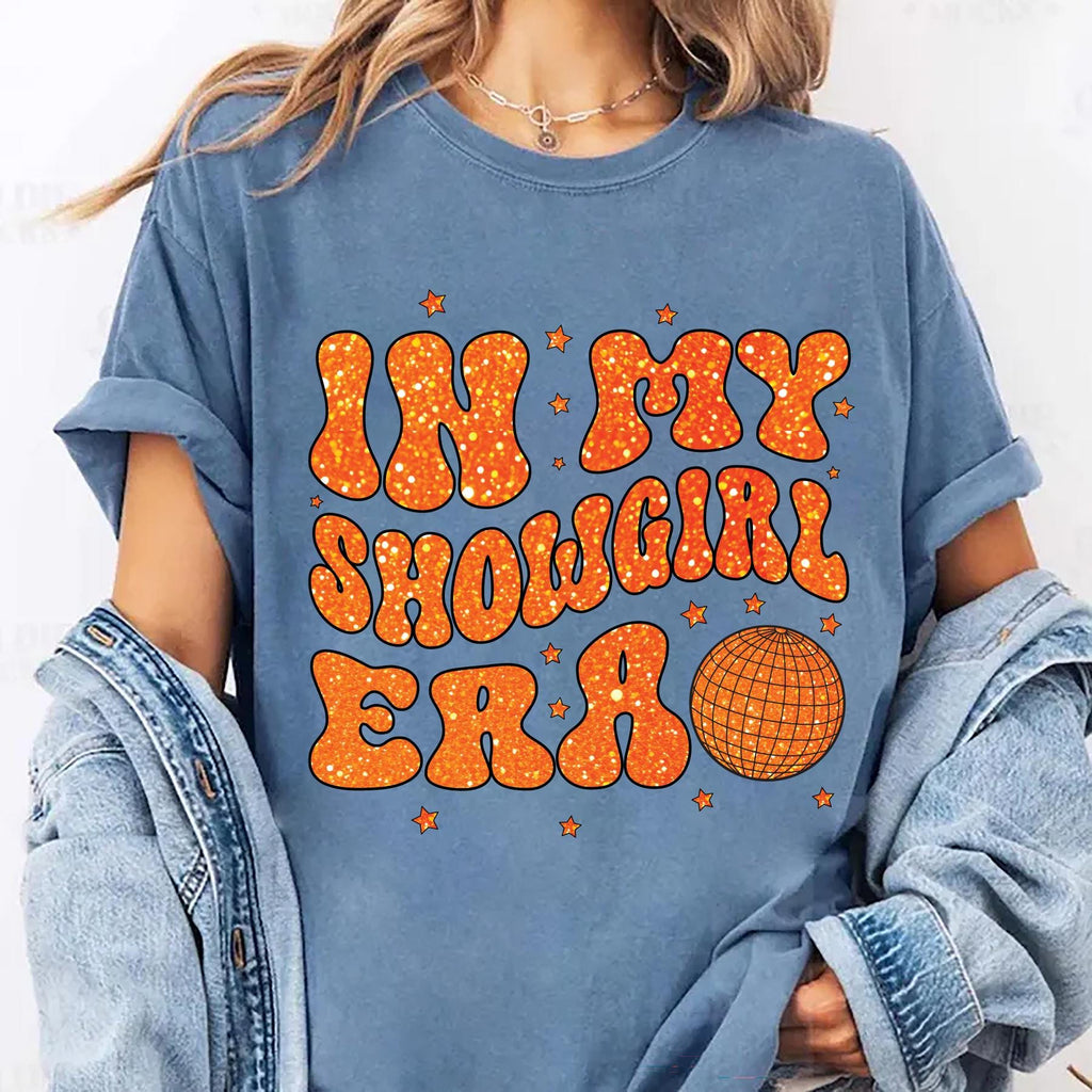 Vintage In My Showgirl Era Shirt, Retro Concert Cowgirl Tee, Cute Western Outfit Shirt, Showgirl Top, Personalized Showgirl Era Shirt