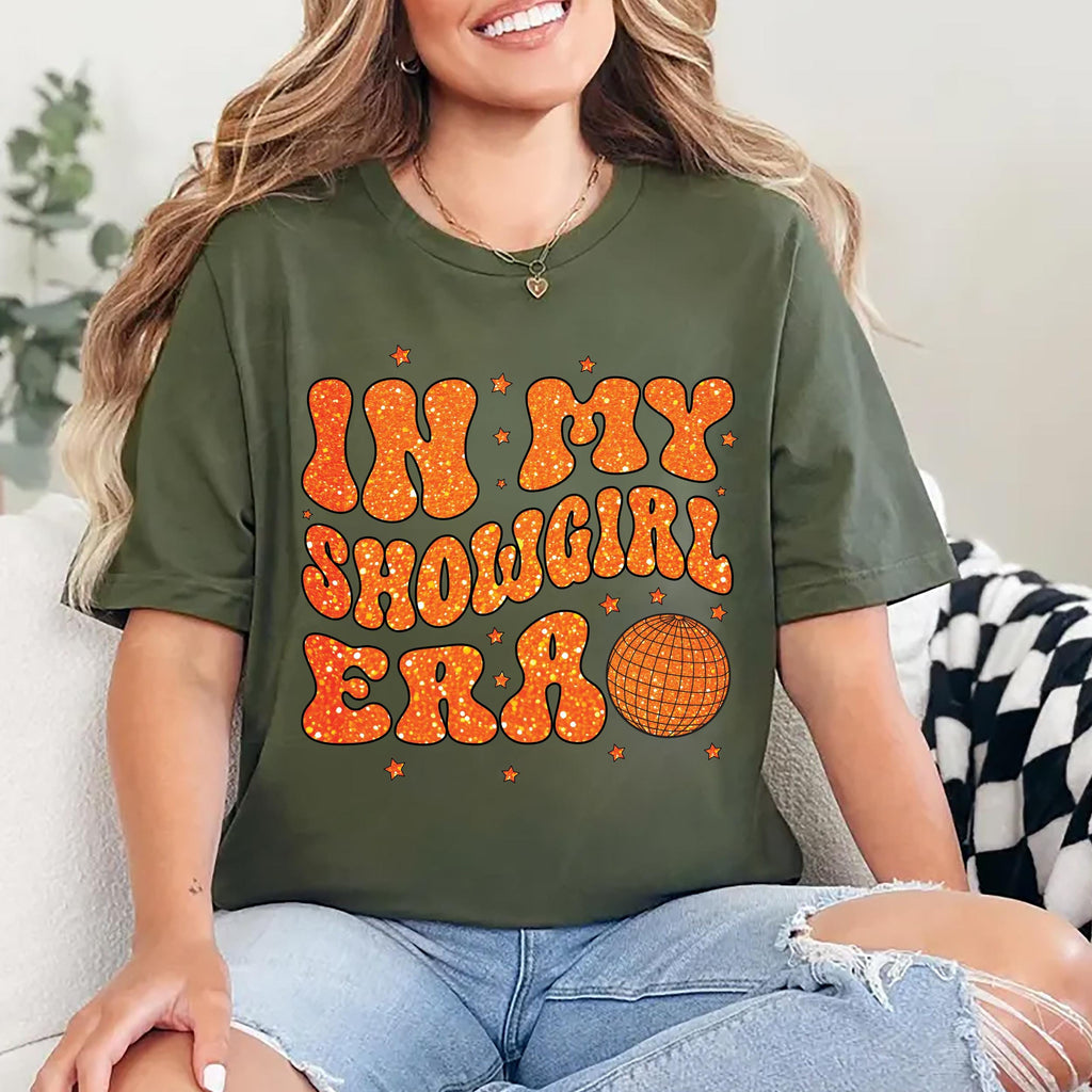 Vintage In My Showgirl Era Shirt, Retro Concert Cowgirl Tee, Cute Western Outfit Shirt, Showgirl Top, Personalized Showgirl Era Shirt