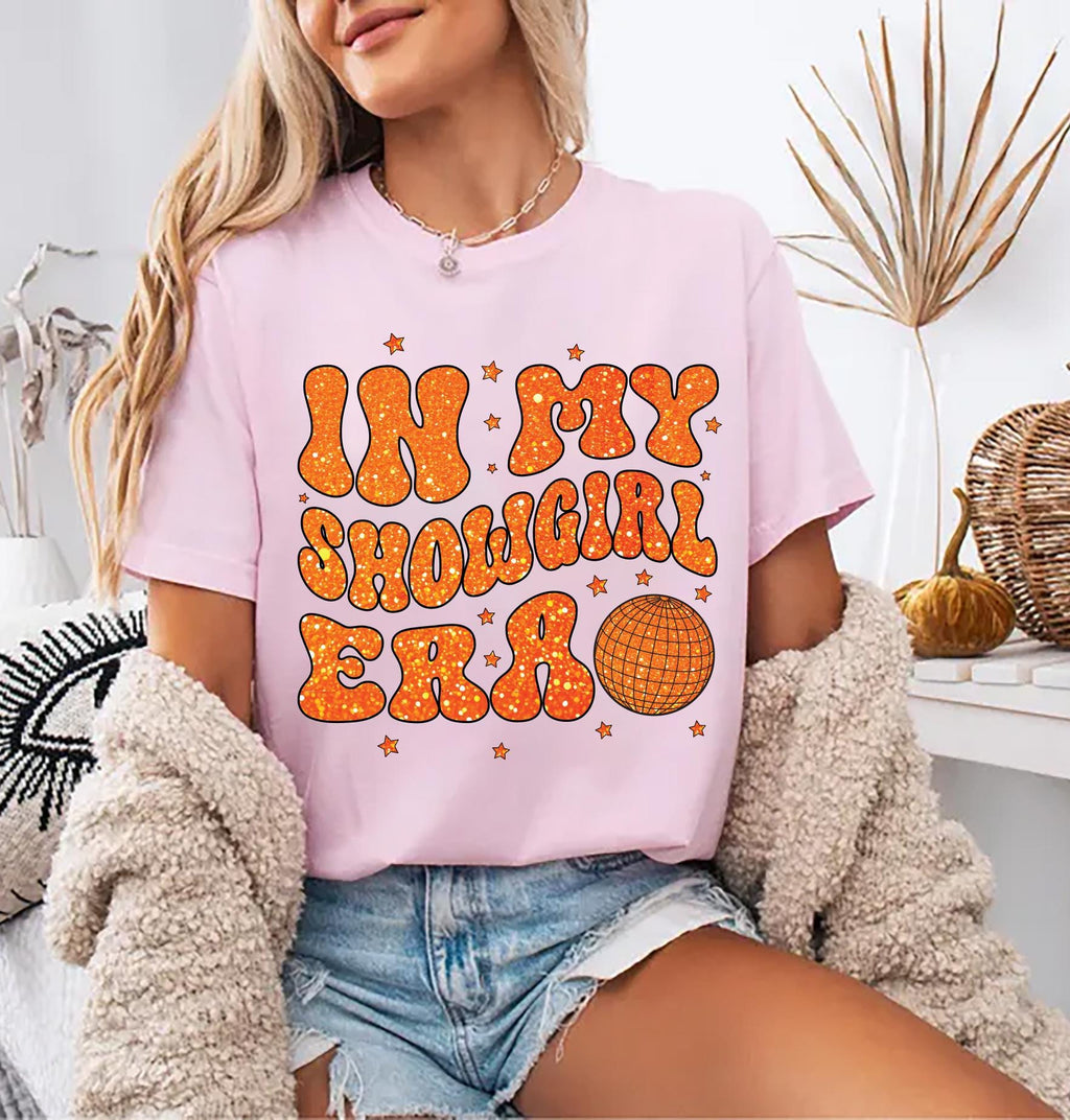 Vintage In My Showgirl Era Shirt, Retro Concert Cowgirl Tee, Cute Western Outfit Shirt, Showgirl Top, Personalized Showgirl Era Shirt