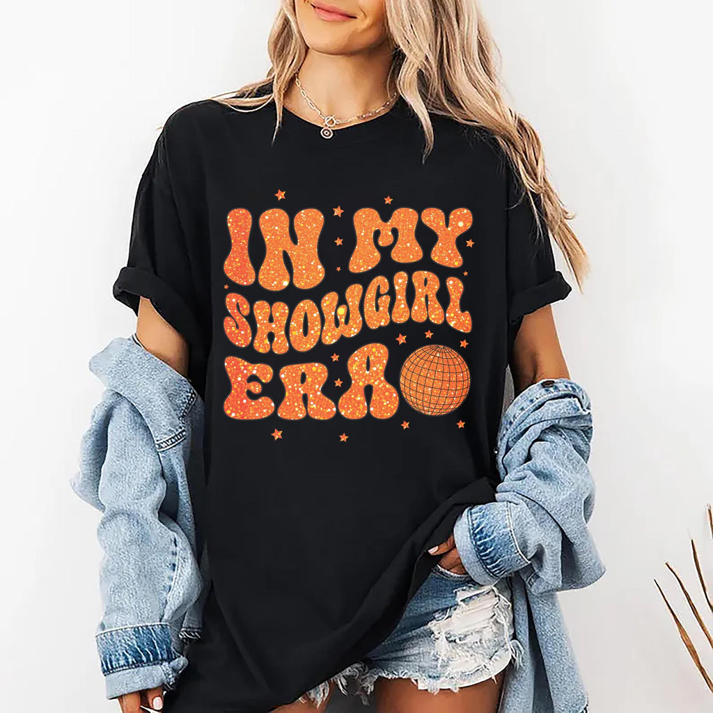 Vintage In My Showgirl Era Shirt, Retro Concert Cowgirl Tee, Cute Western Outfit Shirt, Showgirl Top, Personalized Showgirl Era Shirt