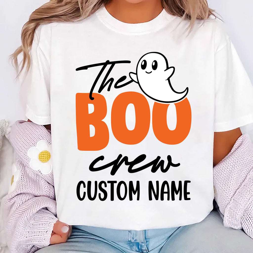 The Boo Crew Shirt, Custom Halloween Shirt, Kids Halloween Tee
