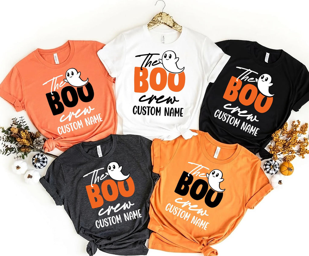 The Boo Crew Shirt, Custom Halloween Shirt, Kids Halloween Tee
