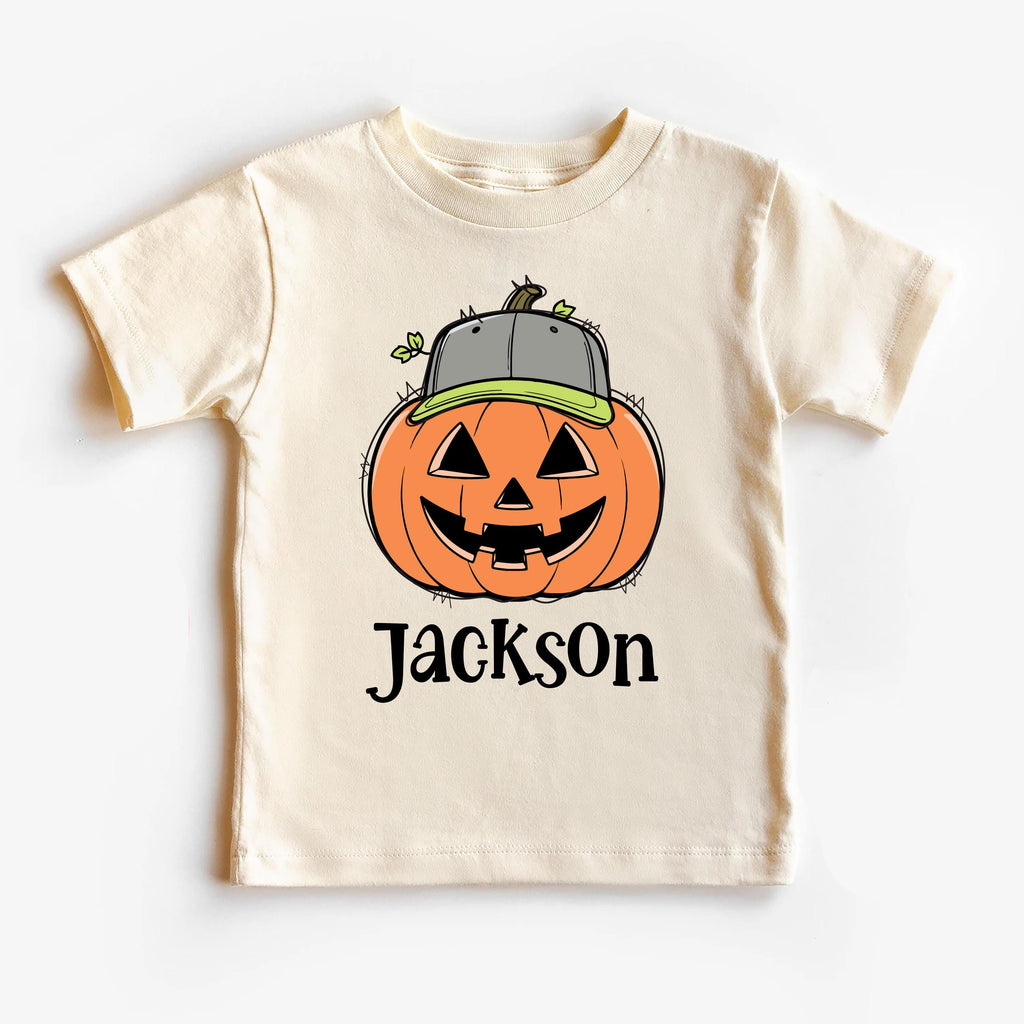 Personalized Kids Halloween Name Shirt, Toddler Boy Girl Halloween Shirt, Custom Name Pumpkin Tee, Kids Fall Shirt for Boys and Girls