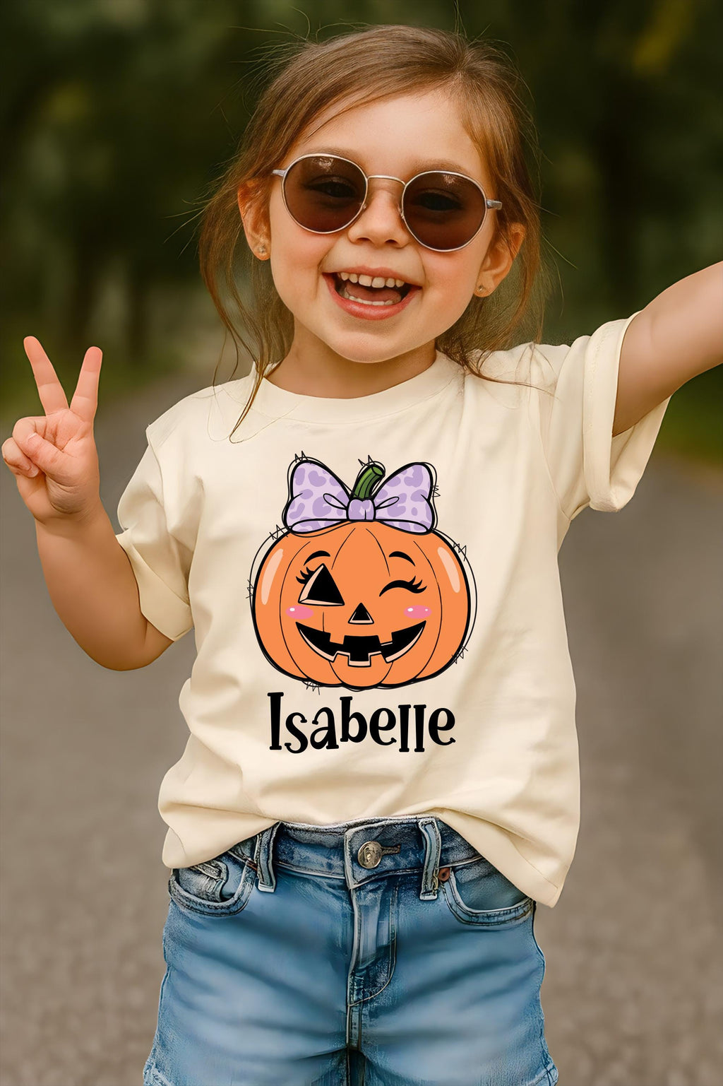 Personalized Kids Halloween Name Shirt, Toddler Boy Girl Halloween Shirt, Custom Name Pumpkin Tee, Kids Fall Shirt for Boys and Girls