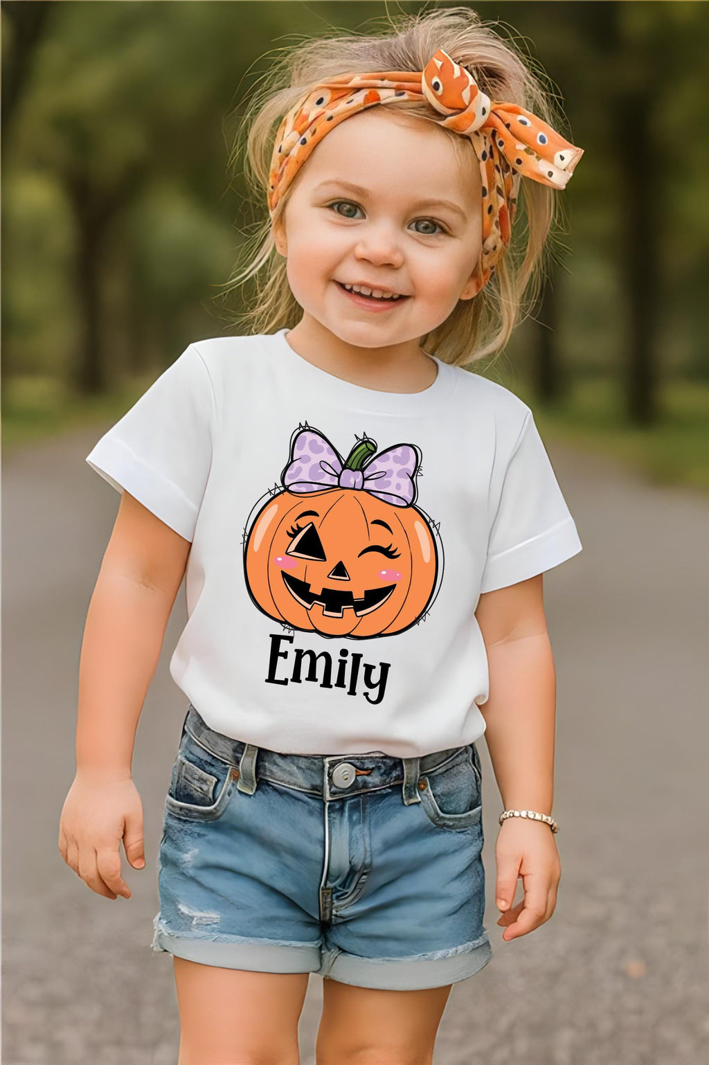 Personalized Kids Halloween Name Shirt, Toddler Boy Girl Halloween Shirt, Custom Name Pumpkin Tee, Kids Fall Shirt for Boys and Girls