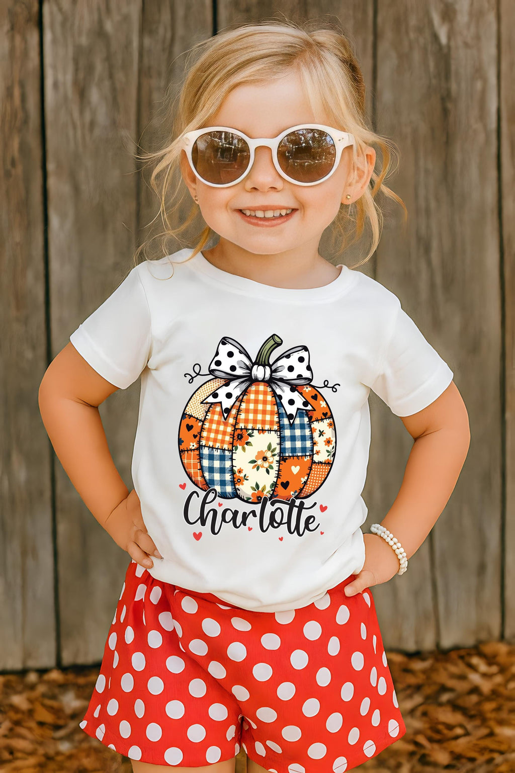 Personalized Fall Kids Name Shirt, Children Fall Name Shirt, Cute Toddler Girl Tee, Girly Fall Shirt, Autumn Clothing Shirt, Fall Gifts