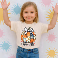 Personalized Fall Kids Name Shirt, Children Fall Name Shirt, Cute Toddler Girl Tee, Girly Fall Shirt, Autumn Clothing Shirt, Fall Gifts