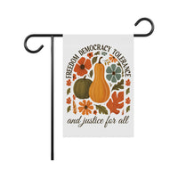Anti-Trump Autumn Pumpkin Protest Garden Flag, Thanksgiving Resist Fascism Yard Flag, Subtle Political Decor, Harvest Fall Outdoor Flag