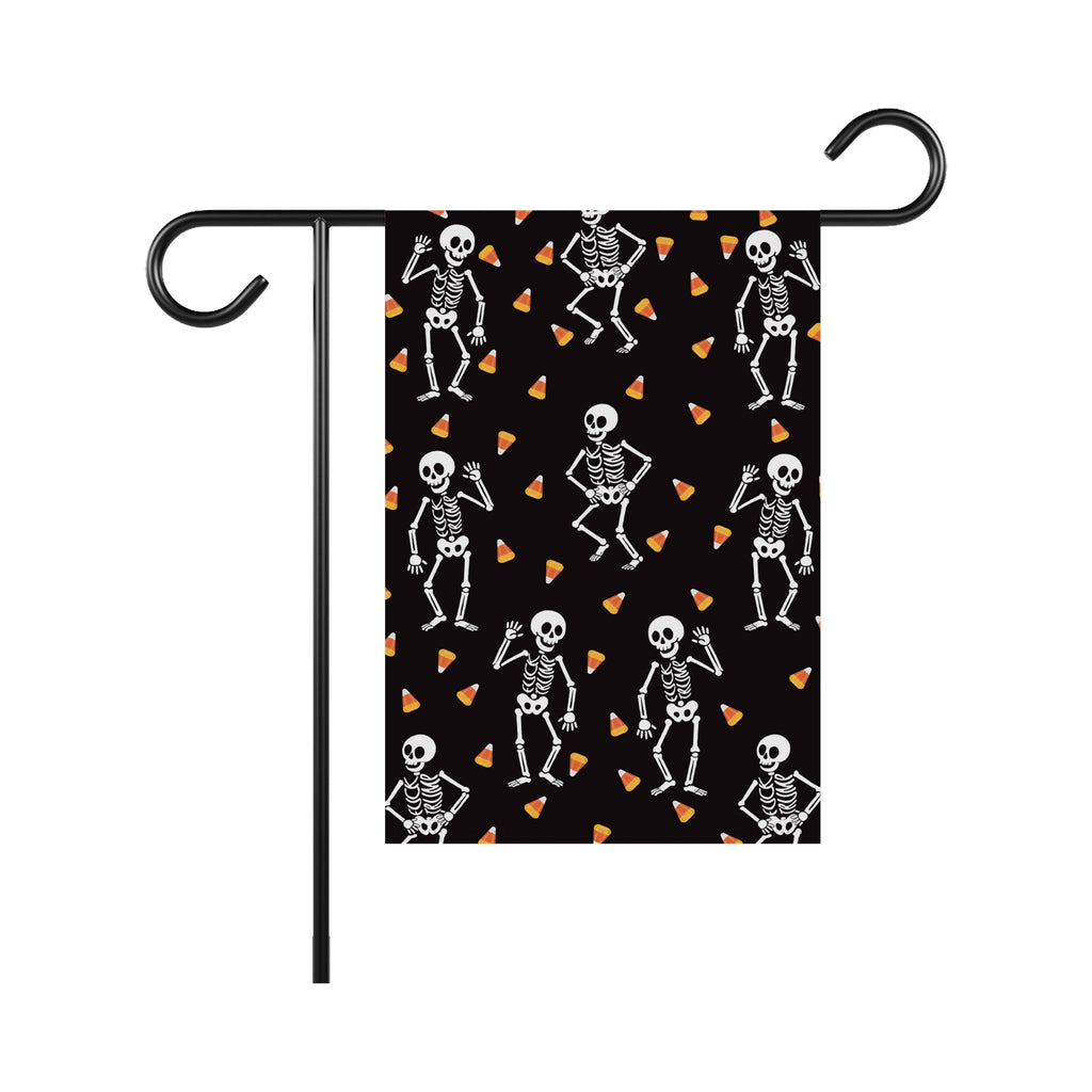 Subtle Anti-Trump Halloween Skeleton Garden Flag, Spooky Season Resist Fascism Yard Flag, Subtle Political Decor, Harvest Fall Outdoor Flag