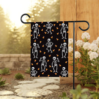 Subtle Anti-Trump Halloween Skeleton Garden Flag, Spooky Season Resist Fascism Yard Flag, Subtle Political Decor, Harvest Fall Outdoor Flag