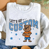 Custom Mascot Retro Sweatshirt, Booster School Spirit Shirt, Cheer Team Mascot Sweatshirt