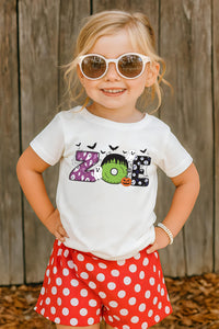Personalized Kids Halloween Shirt, Custom Spooky Toddler Shirt, Halloween Kids Tee