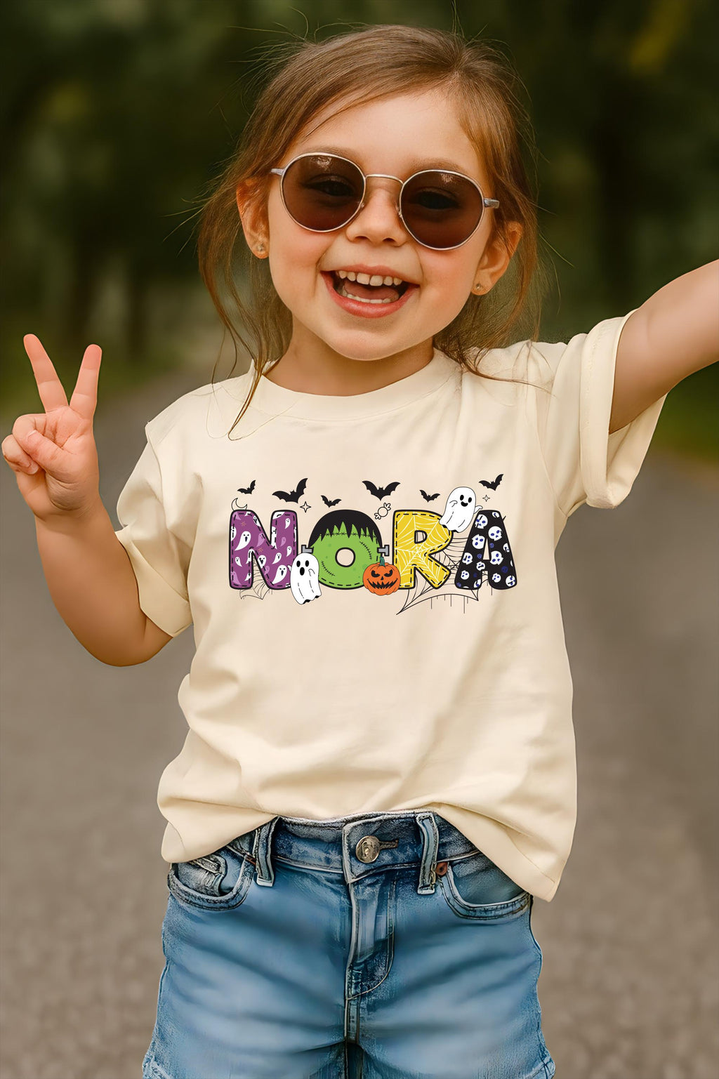 Personalized Kids Halloween Shirt, Custom Spooky Toddler Shirt, Halloween Kids Tee