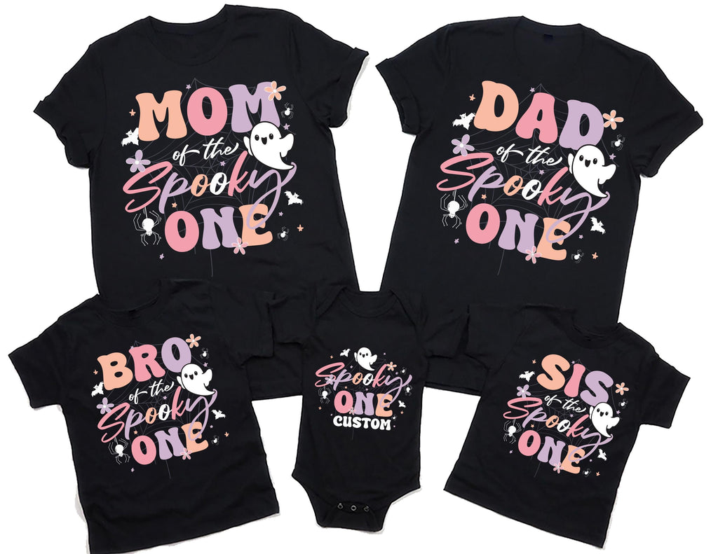 Custom Halloween Birthday Shirt, Personalized Ghoul Kids Shirt, Dad Mom of the Spooky One Tee