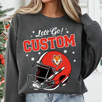 Personalized School Mascot Sweatshirt, Name Logo Fan Shirt, Game Day Team Spirit Sweatshirt