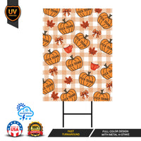 Subtle Anti-Trump Thanksgiving Fall Yard Sign, Funny Trump FDT Lawn Sign, Resist Fascism Harvest Fall Yard Sign with H-Stake
