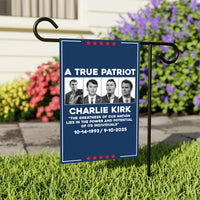 Justice for Charlie Garden Flag, Charlie Kirk Patriot Yard Flag, Conservative Political Statement Outdoor Flag, Right-Wing Rally Banner