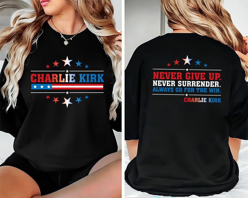 Justice for Charlie Shirt, A True Patriot Charlie Kirk Shirt, Charlie Kirk Is My Hero Tee, Charlie Kirk Freedom Shirt, Front Back