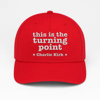 Justice for Charlie Embroidered Hat, This Is The Turning Point Quote Cap, Political Protest Hat, Patriot Statement, Charlie Kirk Support Hat