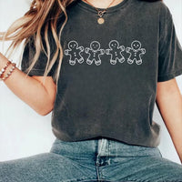 Christmas Gingerbread Cookies Shirt, Festive Holiday Outfit Shirt, Women’s Xmas Tee