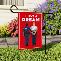 No Kings In America Garden Flag, Double Sided, I Have A Dream, Anti-Trump, Resist Racism Flag, Resist Fascism Flag