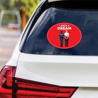 No Kings Protest Vinyl Sticker, I Have A Dream, Anti-Trump, Resist Racism, Resist Fascism Bumper Sticker, 6" x 4.5"