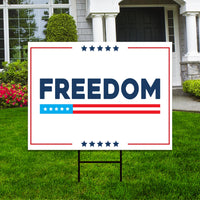 Justice for Charlie Yard Sign, A True Patriot Charlie Kirk Sign, Charlie Kirk Is My Hero Sign, Charlie Kirk Freedom Sign with Metal H-Stake