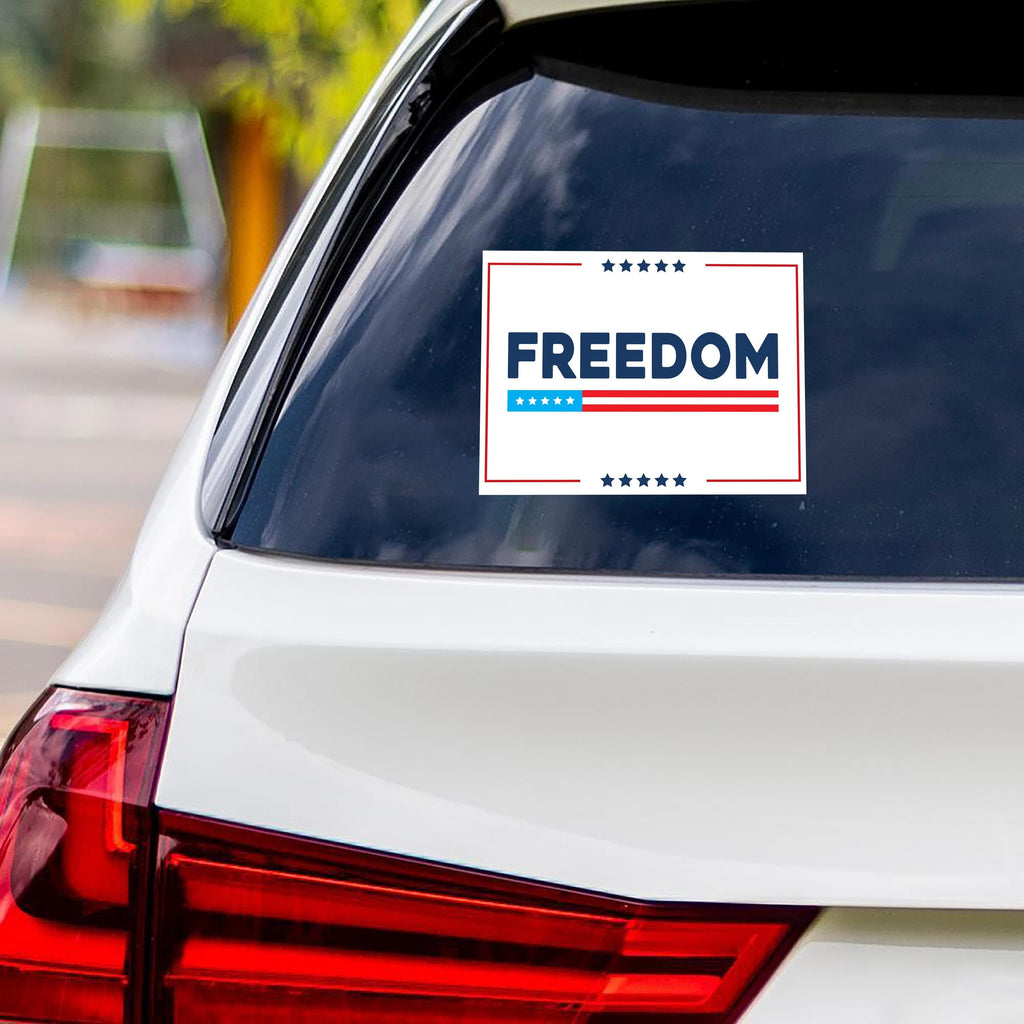 Justice for Charlie Vinyl Sticker, A True Patriot Charlie Kirk, Charlie Kirk Freedom, Charlie Kirk Is My Hero Bumper Sticker, 6" x 4.5"
