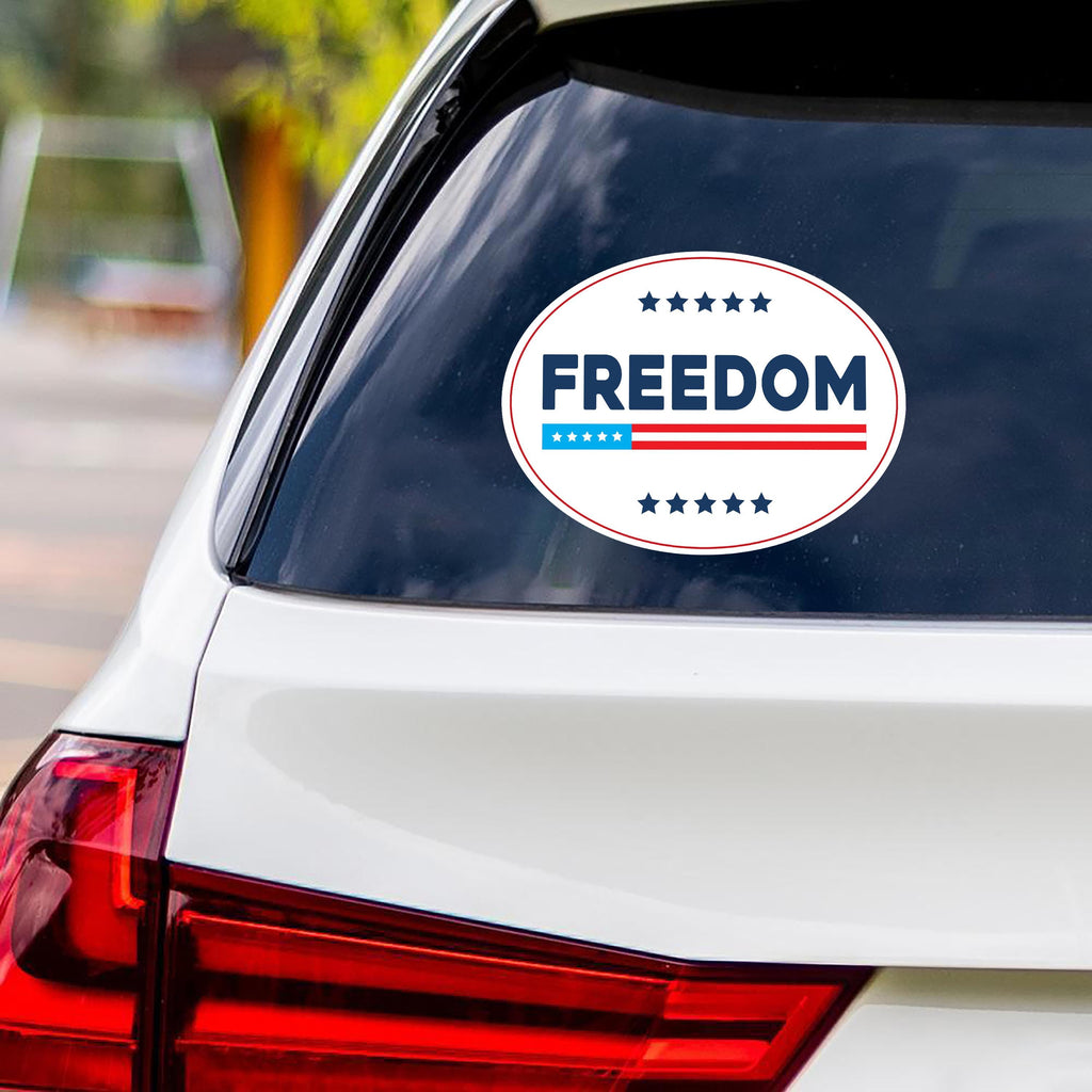Justice for Charlie Vinyl Sticker, A True Patriot Charlie Kirk, Charlie Kirk Freedom, Charlie Kirk Is My Hero Bumper Sticker, 6" x 4.5"