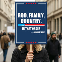 Justice for Charlie Protest Sign, A True Patriot Charlie Kirk, Charlie Kirk Is My Hero Political Poster