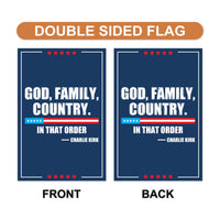 Justice for Charlie Garden Flag, A True Patriot Charlie Kirk Yard Flag, Charlie Kirk Is My Hero Outdoor Flag, Charlie Kirk Freedom Flag