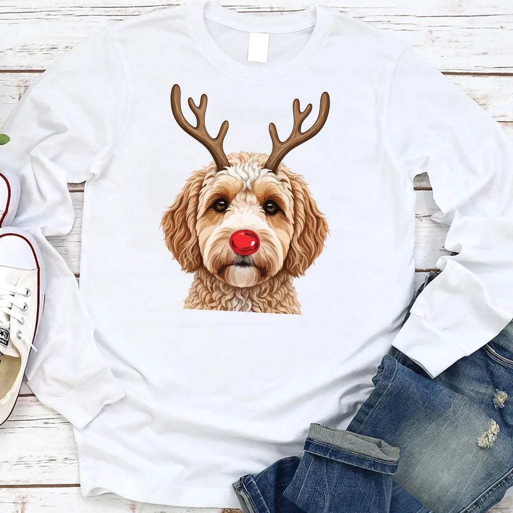 Christmas Dog Long Sleeve Shirt, Dog Owner Christmas Gift Shirt, Christmas Tee