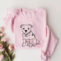 Cute Christmas Dog Sweatshirt, Pitbull Holiday Shirt, Family Xmas Sweatshirt