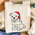 Cute Christmas Dog Sweatshirt, Pitbull Holiday Shirt, Family Xmas Sweatshirt
