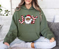 Black Santa Christmas Hoodie, Retro Black Santa Christmas Shirt, Joy Holiday Hoodie