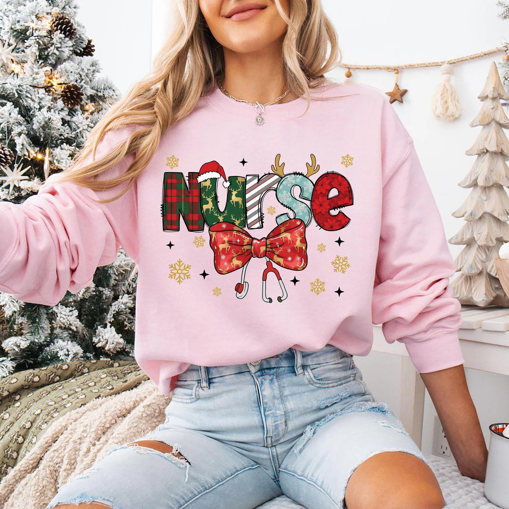 Christmas Nurse Sweatshirt, Christmas Nursing Shirt, Nurse Life Christmas Sweatshirt