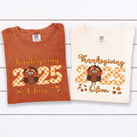 Thanksgiving Family Shirt 2025, Turkey Matching Family Shirt, Personalized Thanksgiving Group Tee